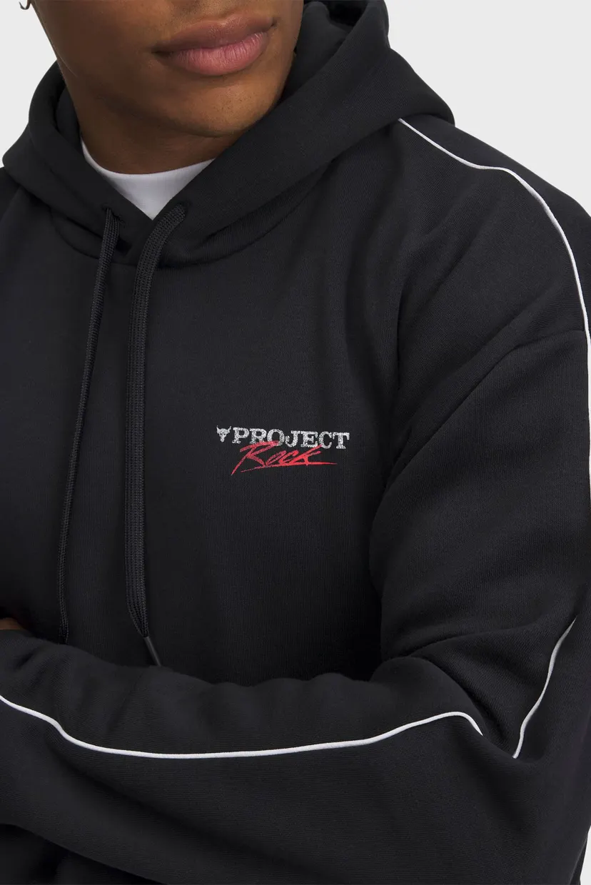 Чоловіче чорне худі Pjt Rck Icon Fleece Hdy 3