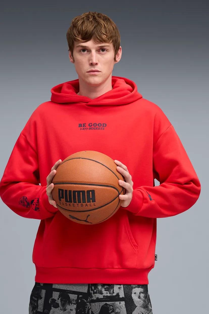 Мужское красное худи Hoops x E.T. Basketball Hoodie Men 3