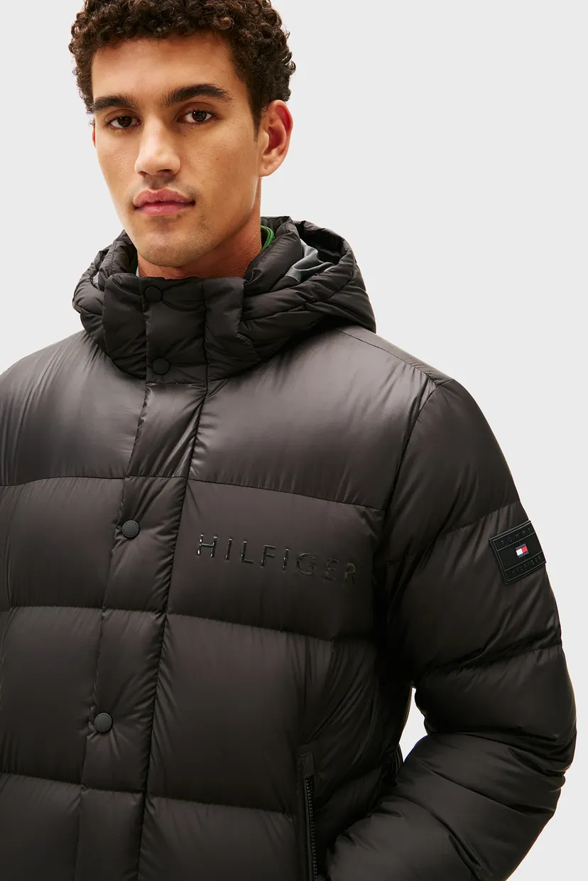 Мужская черная куртка HOODED 4