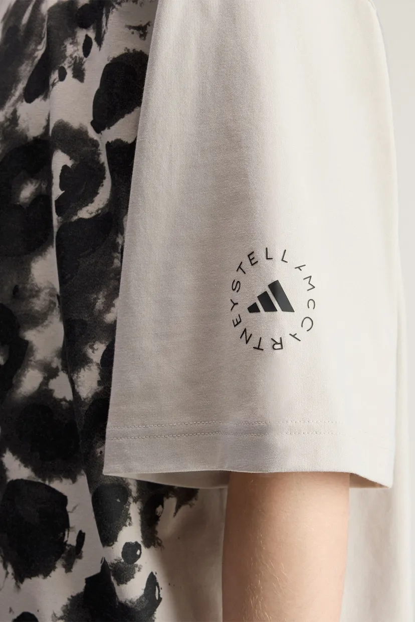Жіноча бежева футболка з візерунком adidas by Stella McCartney Graphic Tee 5