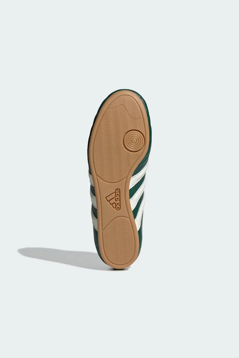 Женские зеленые кожаные кроссовки Adidas Taekwondo 3