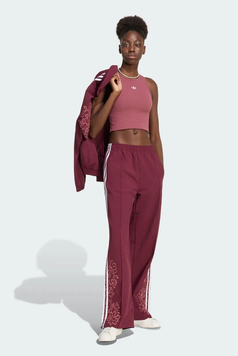 Жіночі бордові спортивні штани з візерунком FLORAL GFX FIREBIRD LOOSE 4