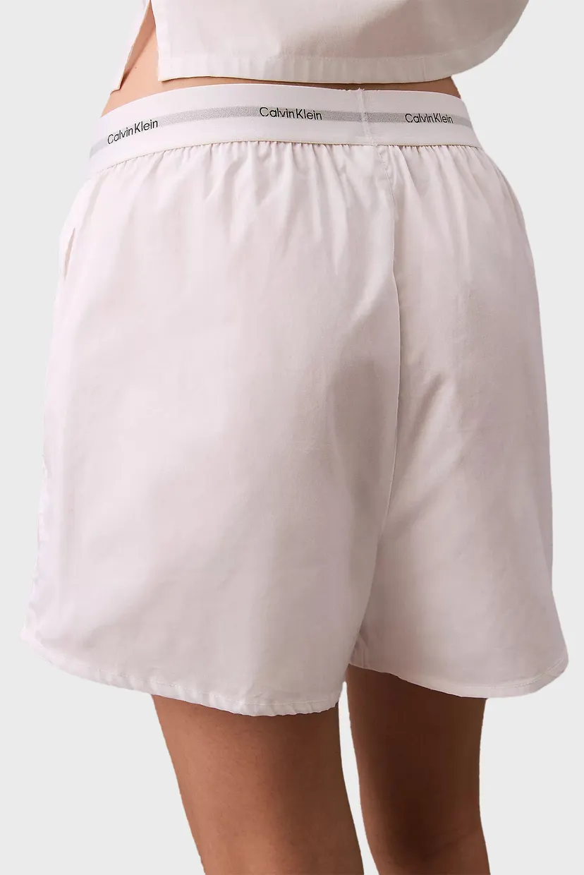 Женские белые шорты LOGO WB POPLIN 4