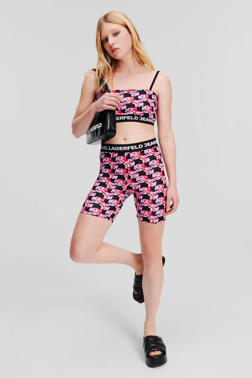 Жіночі велосипедки з візерунком KLJ MONOGRAM CYCLING SHORT 3