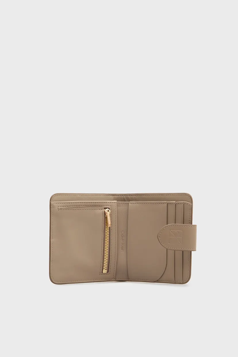 Женский бежевый кожаный кошелек BILLFOLD 4