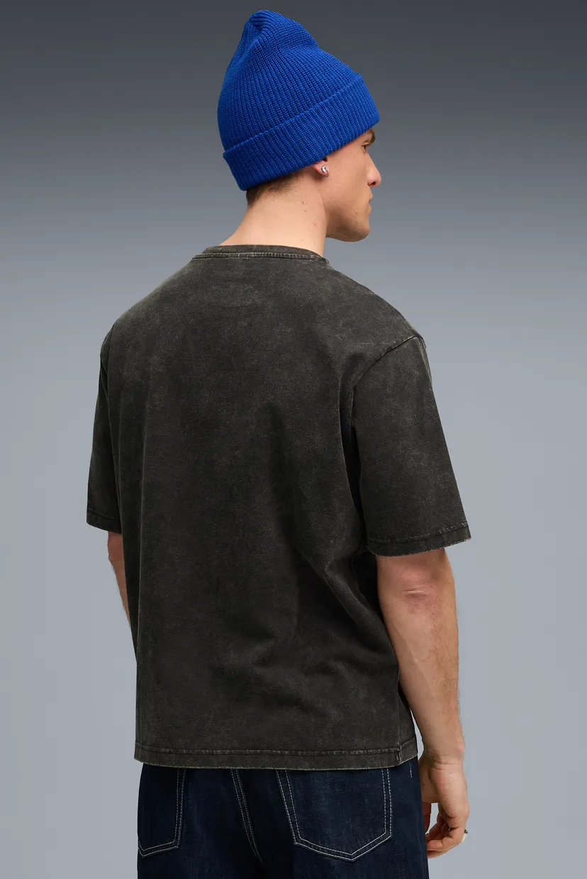 Мужская черная футболка Graphic Paradise Mindset Washed Boxy Tee Men 3