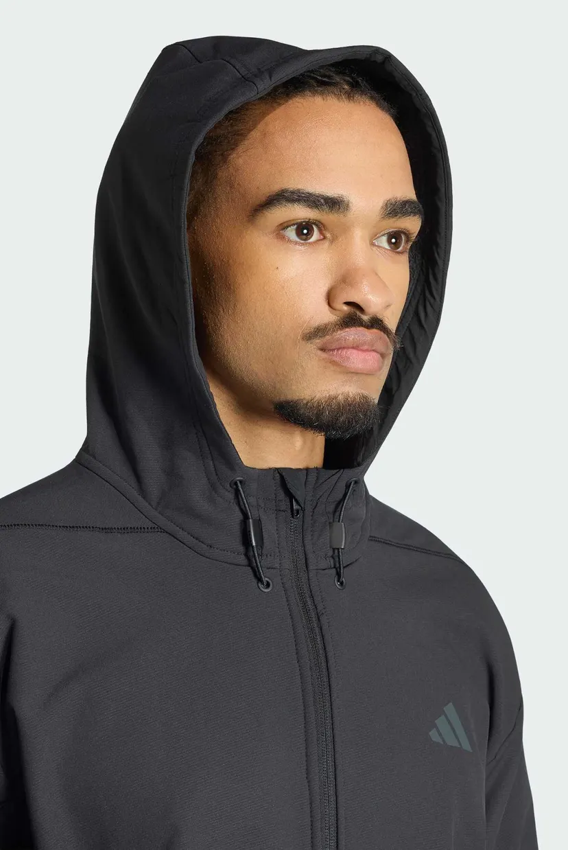 Чоловіча чорна вітровка D4T CLIMAWARM FULL-ZIP 4