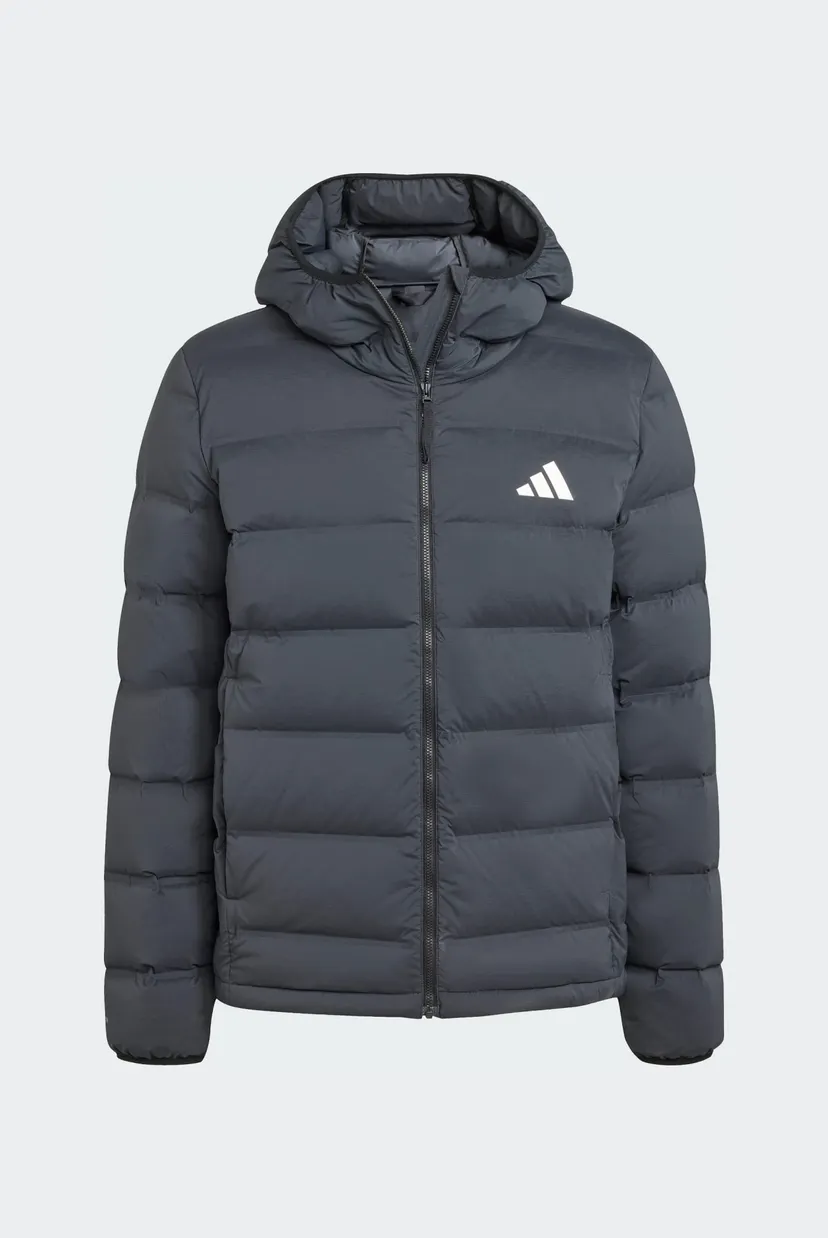 Мужской черный пуховик Helionic CLIMAWARM Stretch Hooded 6