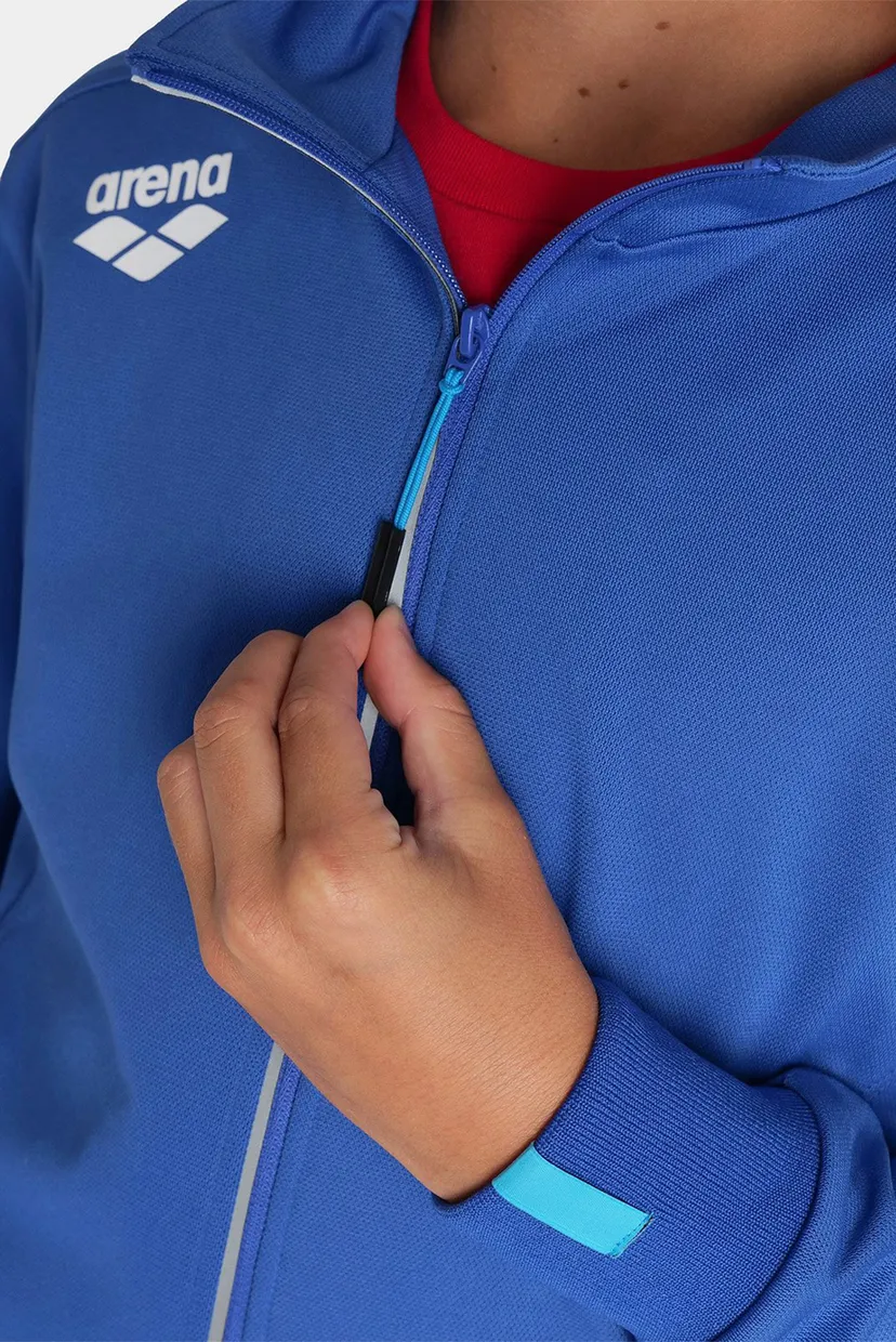 Детская синяя спортивная кофта TEAM JACKET PANEL KNITTED POLY 7