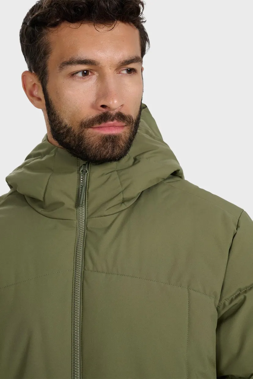 Мужской оливковый пуховик DOWN JACKET 4