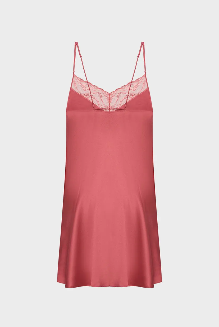 Жіноча рожева нічна сорочка CHEMISE 8