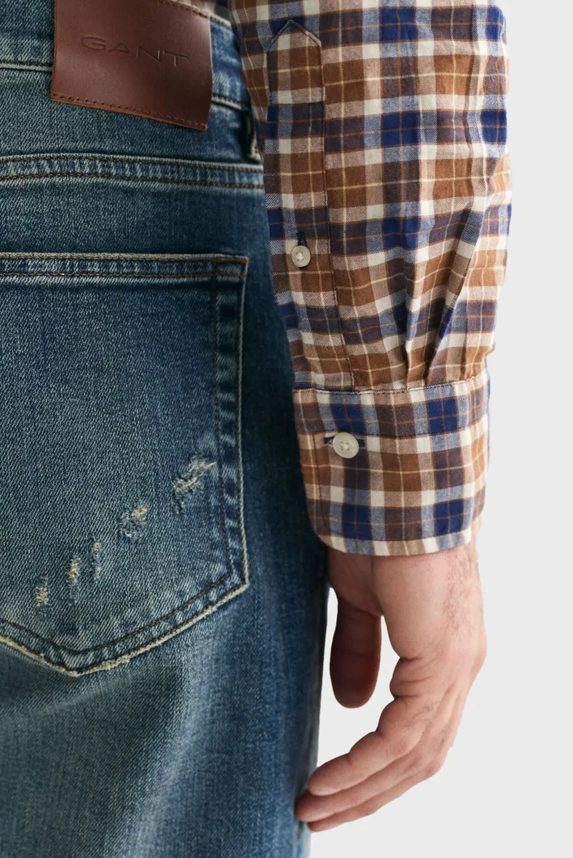 Чоловіча картата сорочка REG LIGHT TWILL CHECK SHIRT 5