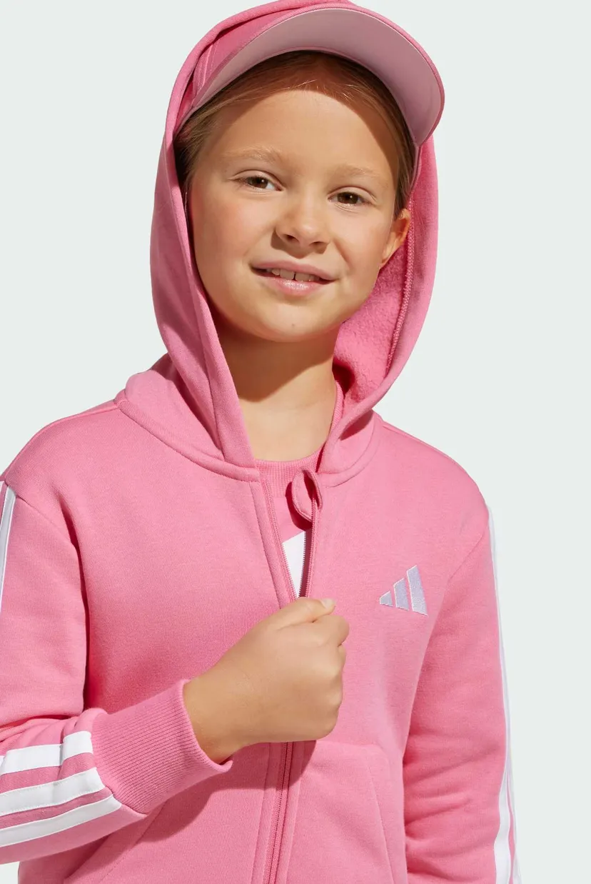 Детское розовое худи Essentials Full-Zip Kids 5
