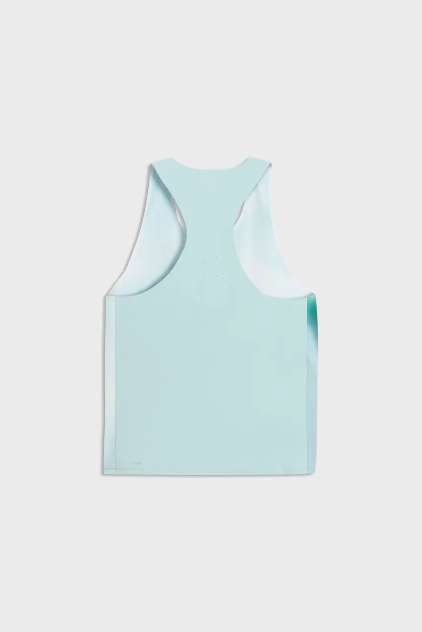 Чоловіча бірюзова майка Lightspeed ULTRAWEAVE Graphic Running Singlet Men 5