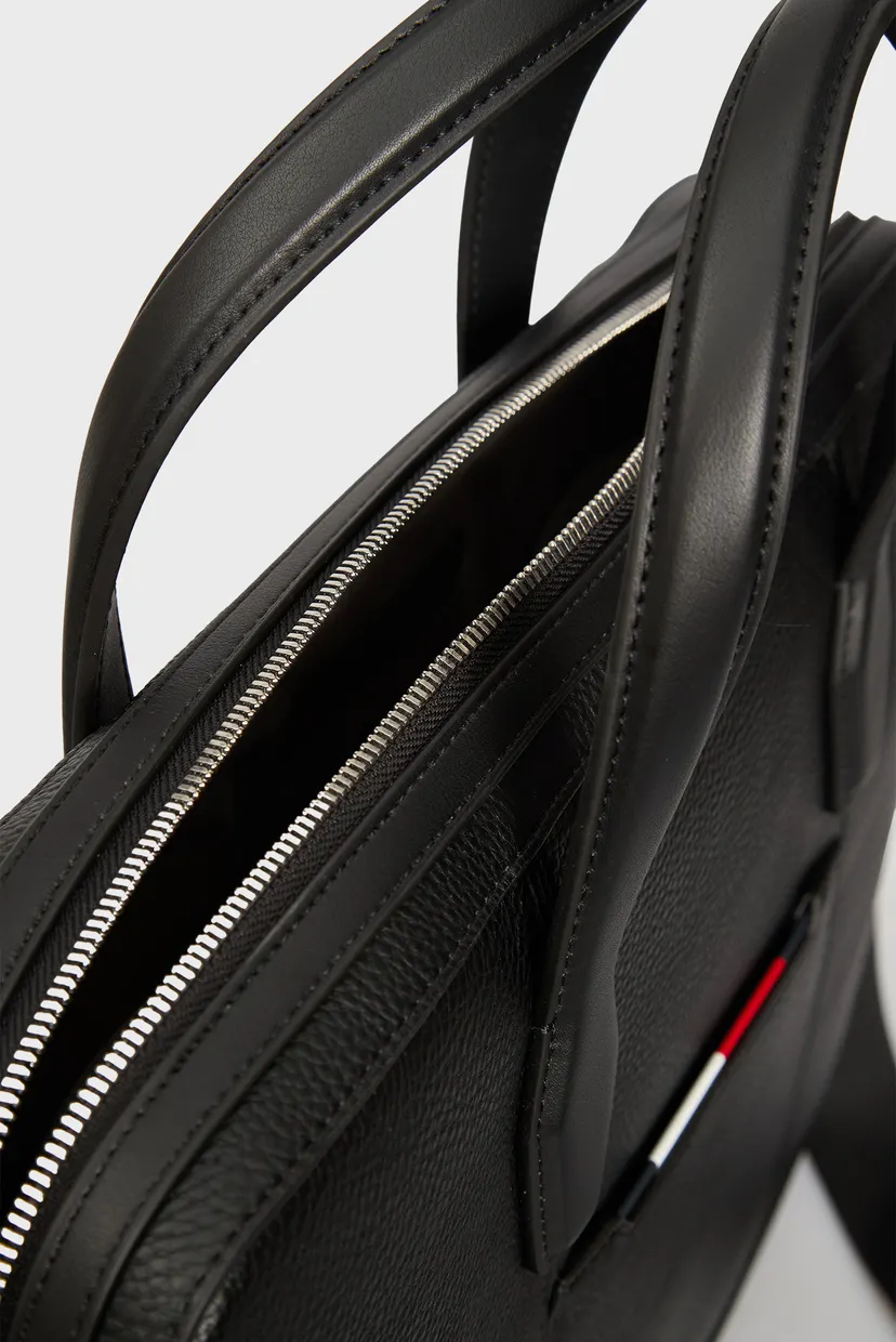 Мужская черная сумка для ноутбука CENTRAL SLIM COMPUTER BAG 6