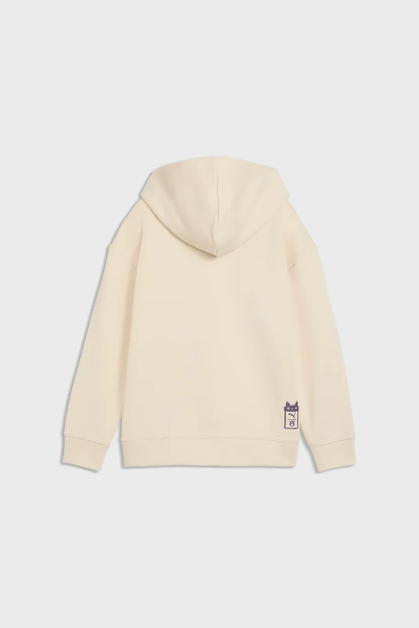 Детское бежевое худи PUMA x GABBY'S DOLLHOUSE Relaxed Graphic Hoodie Kids 5