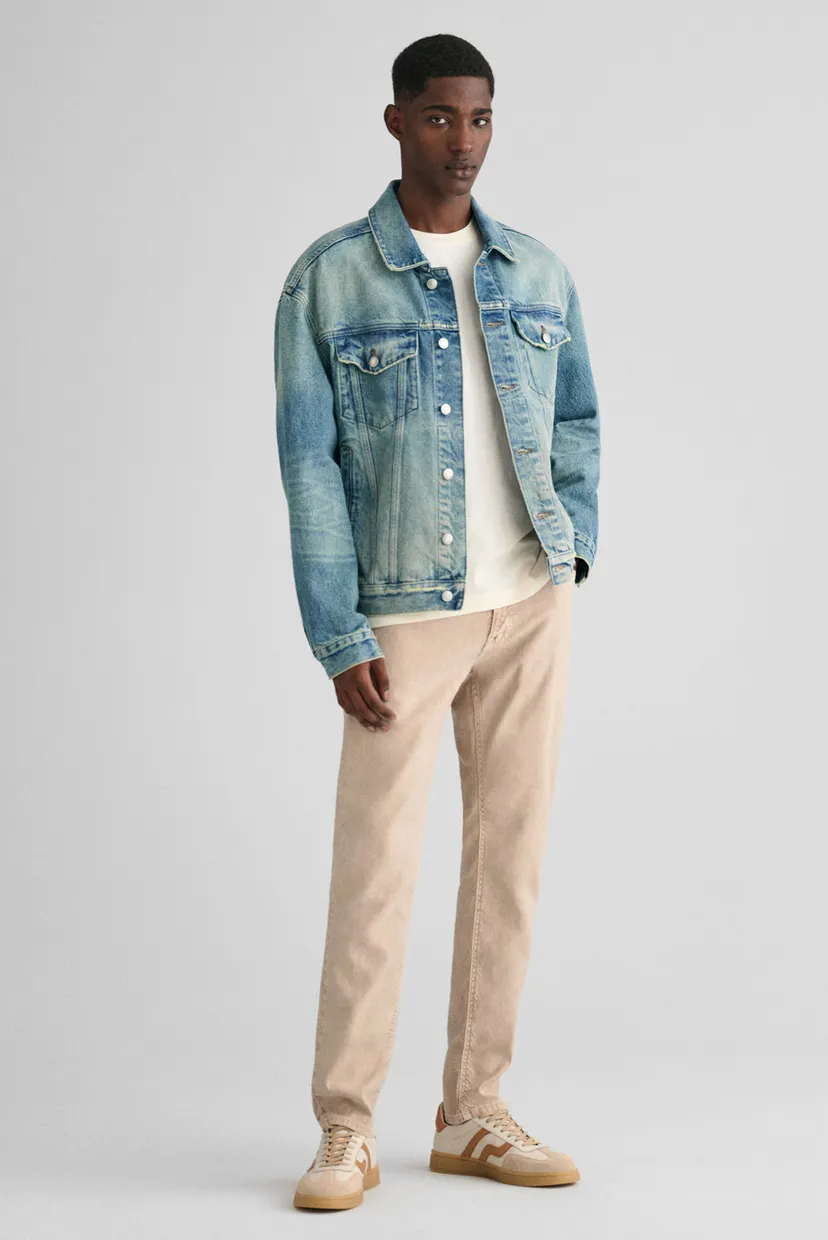 Мужские бежевые джинсы COT/LINEN SLIM 4