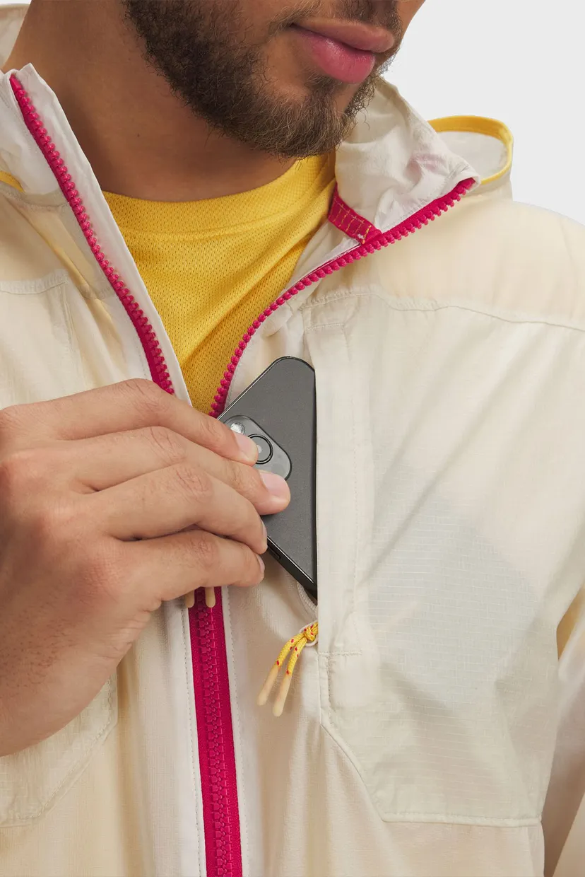 Чоловіча біла вітровка UA TRAIL RUN JACKET 3