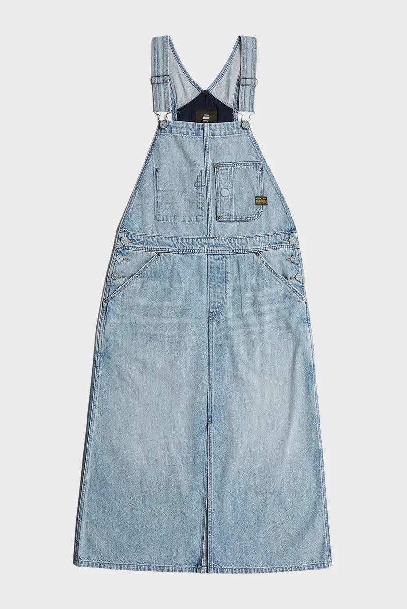 Женский голубой джинсовый сарафан Dungaree Dress 6
