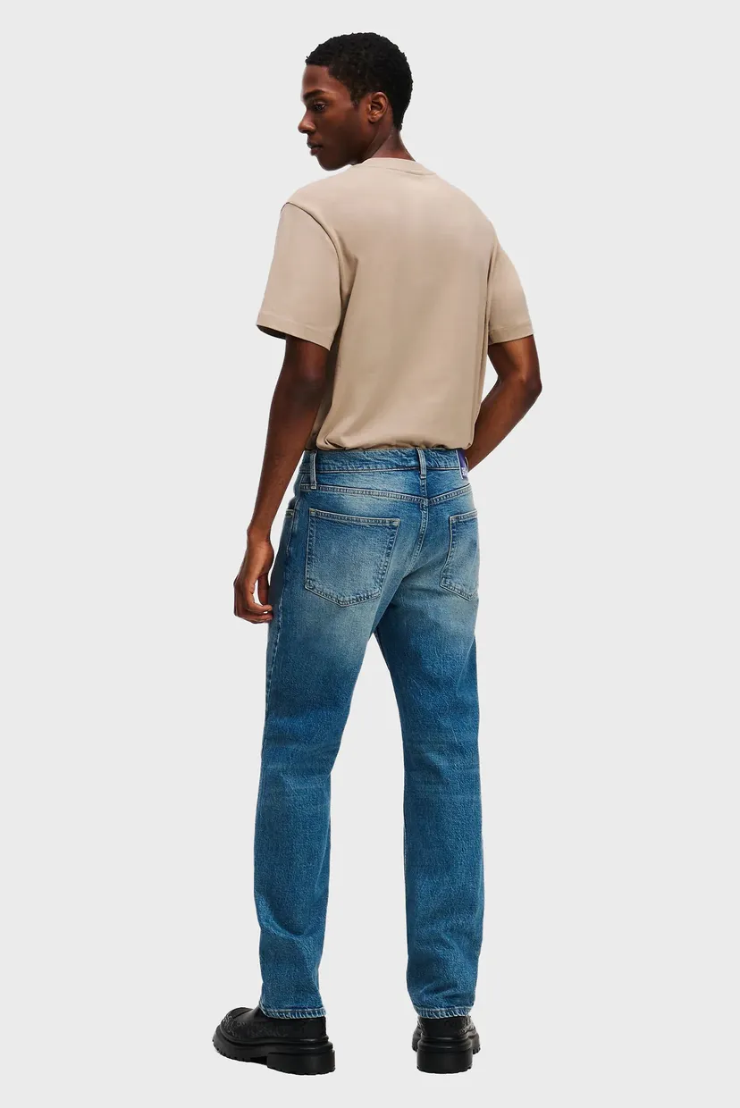 Мужские синие джинсы KLJ STRAIGHT DENIM 3