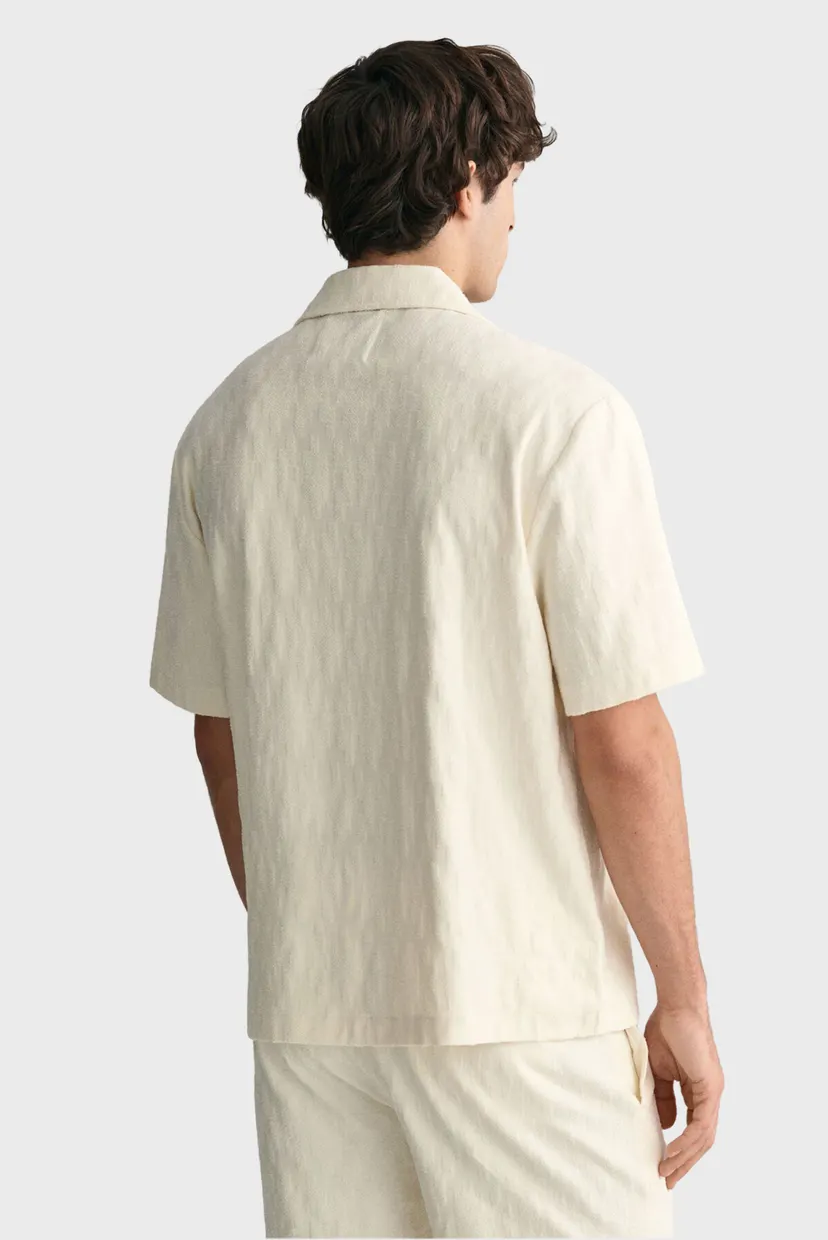 Мужская белая рубашка TERRY JACQUARD 3