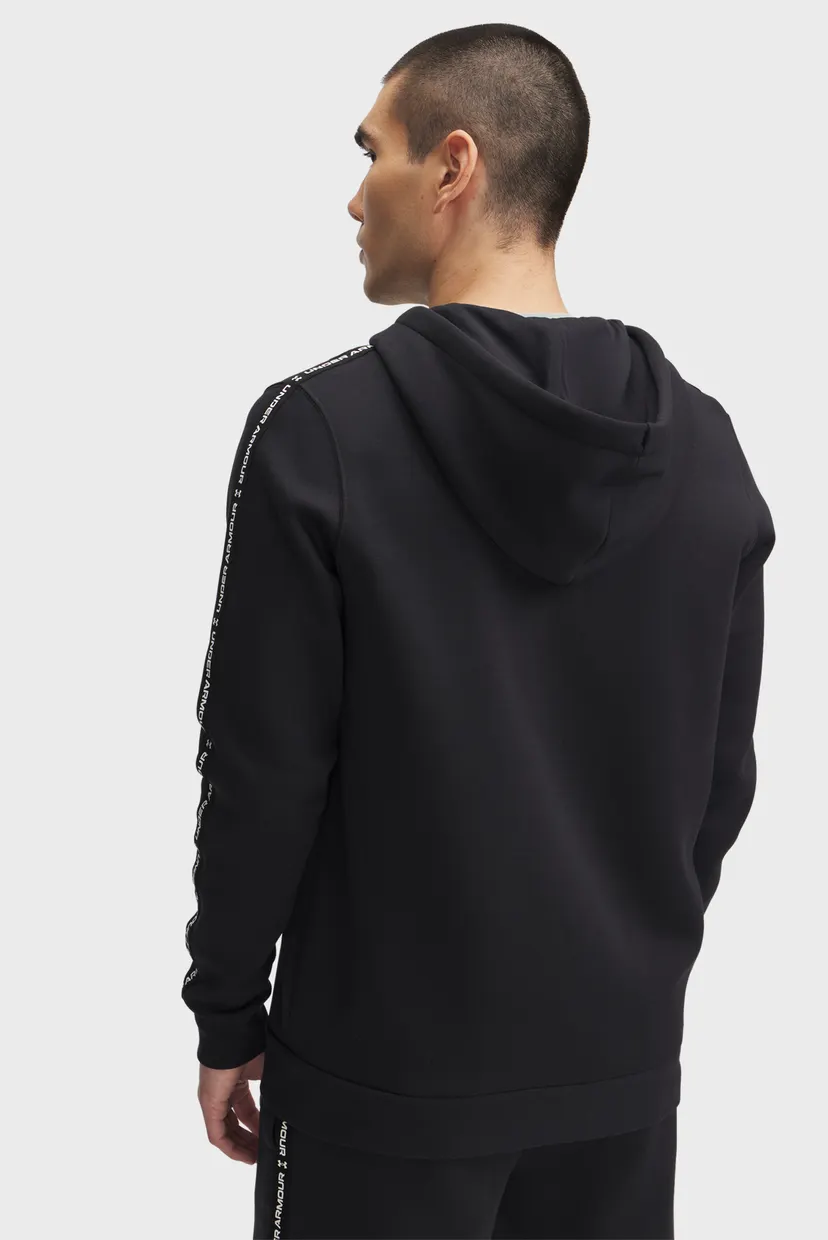 Чоловіче чорне худі UA Icon Fleece FZ Taping 3
