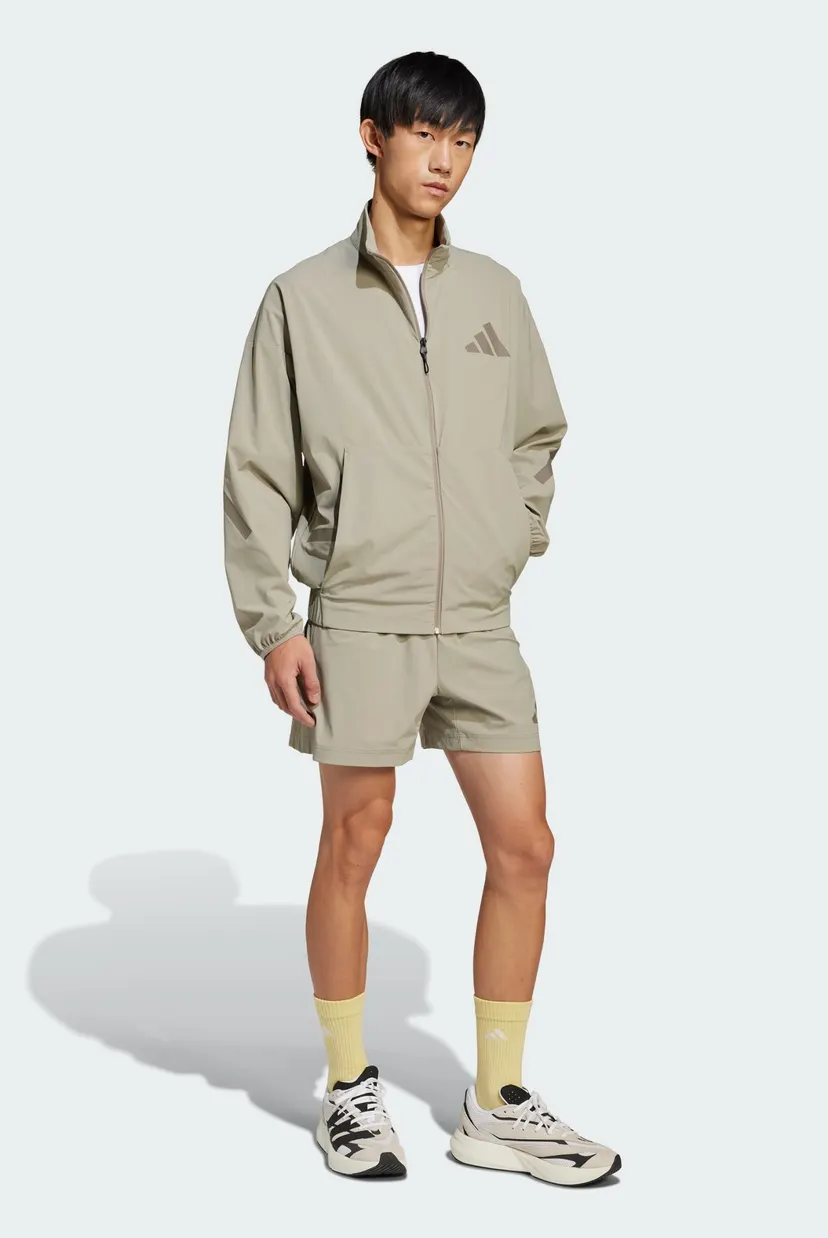 Мужская бежевая спортивная кофта adidas Z.N.E. Woven adidas JN9028