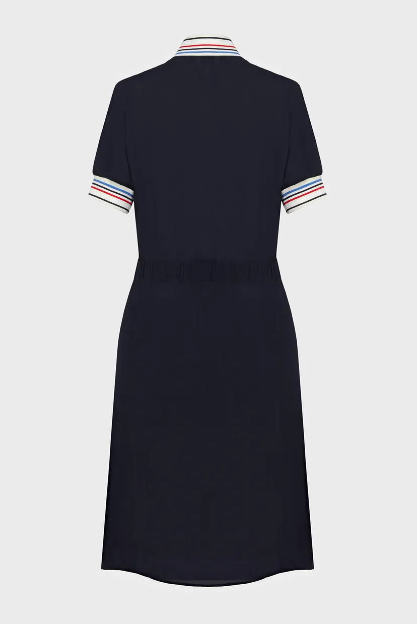 Жіноча темно-синя сукня RIB TRIM SS KNEE DRESS 5