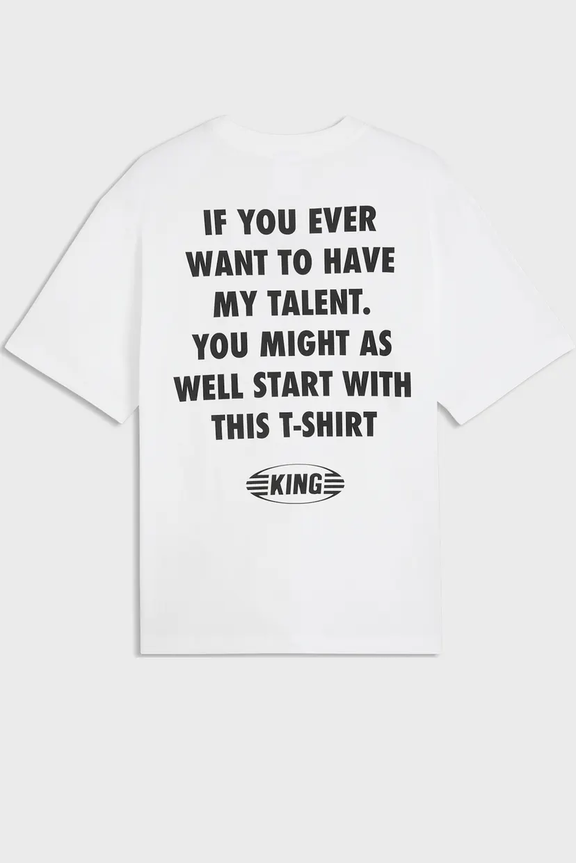 Мужская белая футболка KING Sportstyle Relaxed Tee Men 5