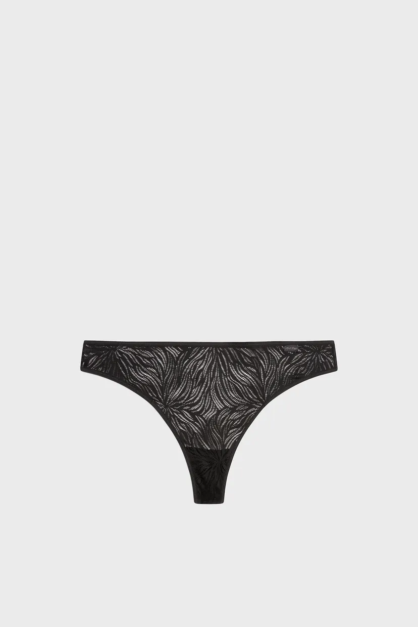 Жіночі чорні трусики THONG 5