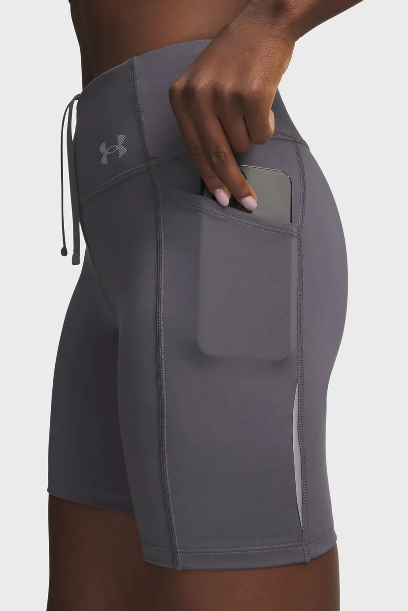 Женские серые велосипедки UA Velociti 6 Fitted Short 4