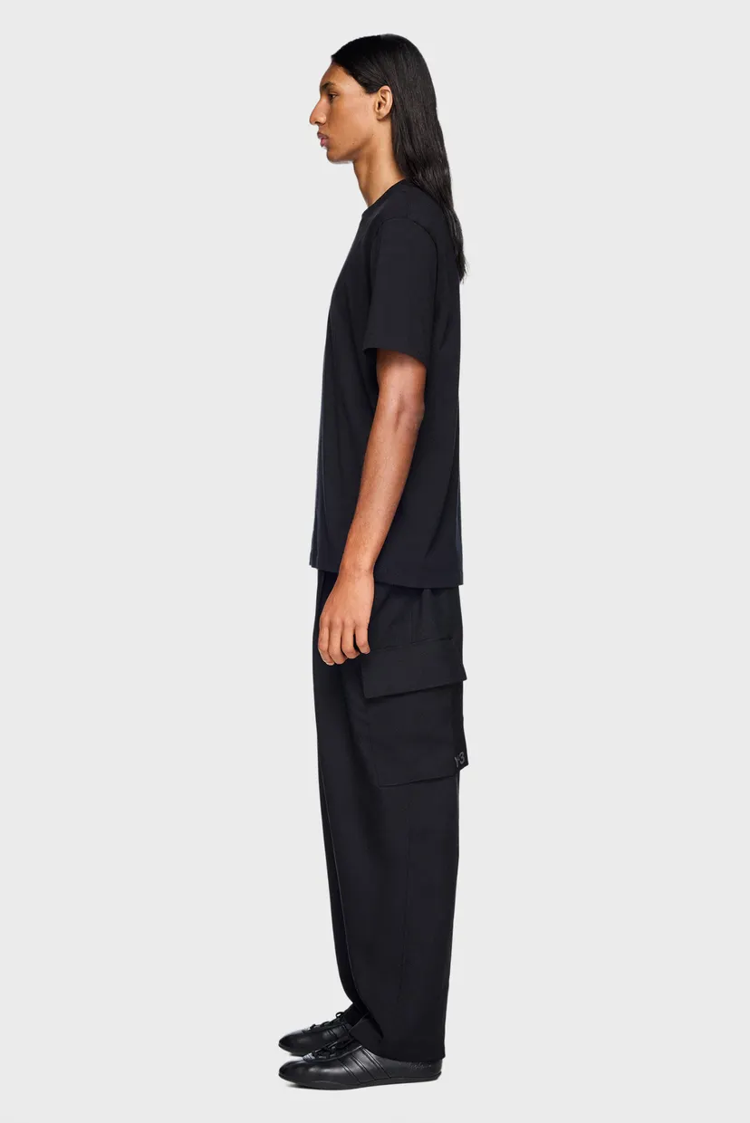 Черная футболка с узором Y-3 GFX SHORT SLEEVE (унисекс) 4