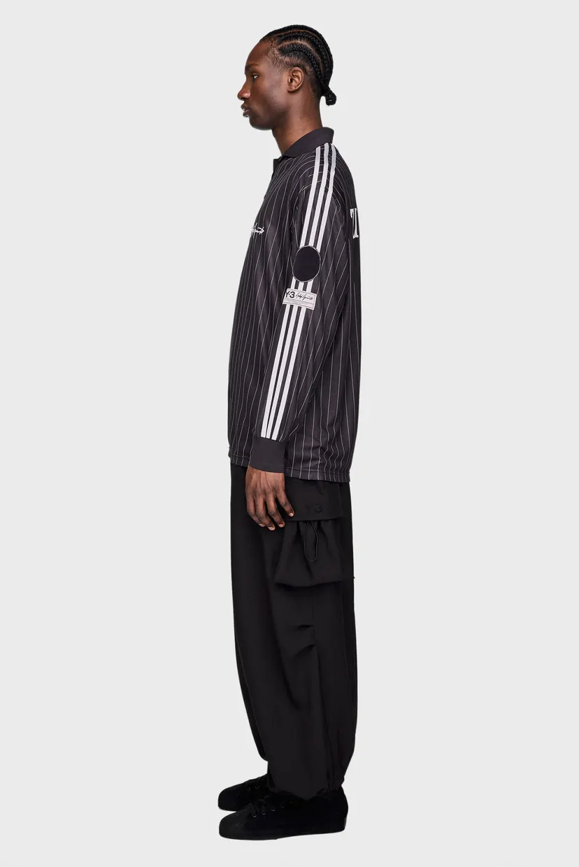 Чорне поло у смужку Y-3 ELITE 5 FOOTBALL (унісекс) 4