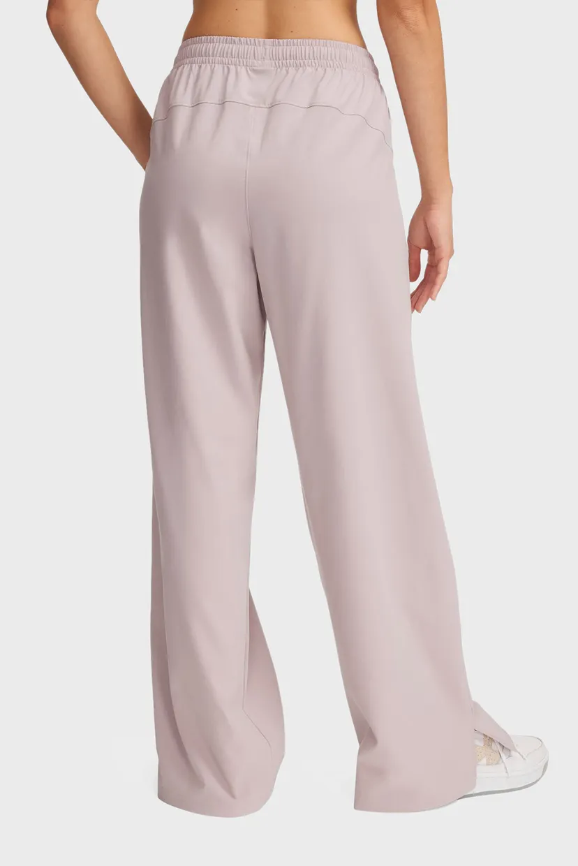 Женские пудровые спортивные брюки UA Rival Wide Leg Pant 3