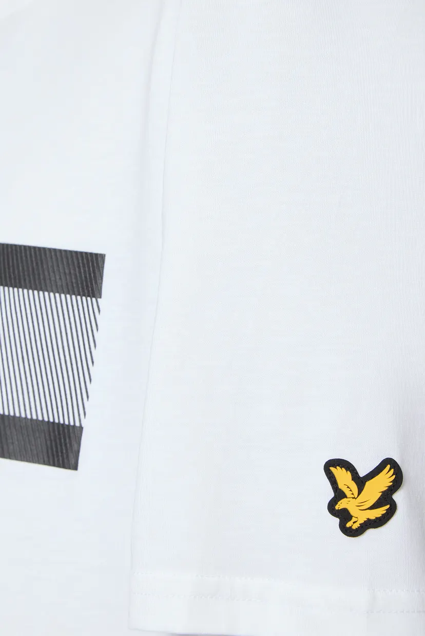 Чоловіча біла футболка STRIPE LOGO GRAPHIC T-SHIRT 4