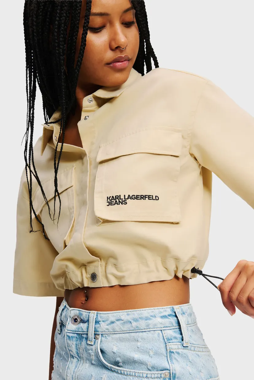 Жіноча бежева сорочка UTILITY BLOUSE 4