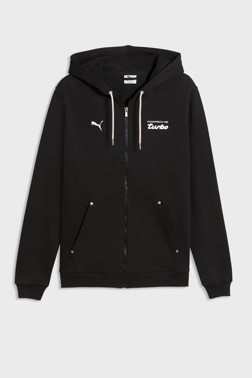 Мужское черное худи Porsche Legacy Sweat Jacket Men 4