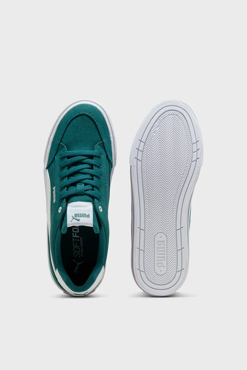 Темно-зелені кеди Court Classic Vulcanised Formstrip Unisex Sneakers 4