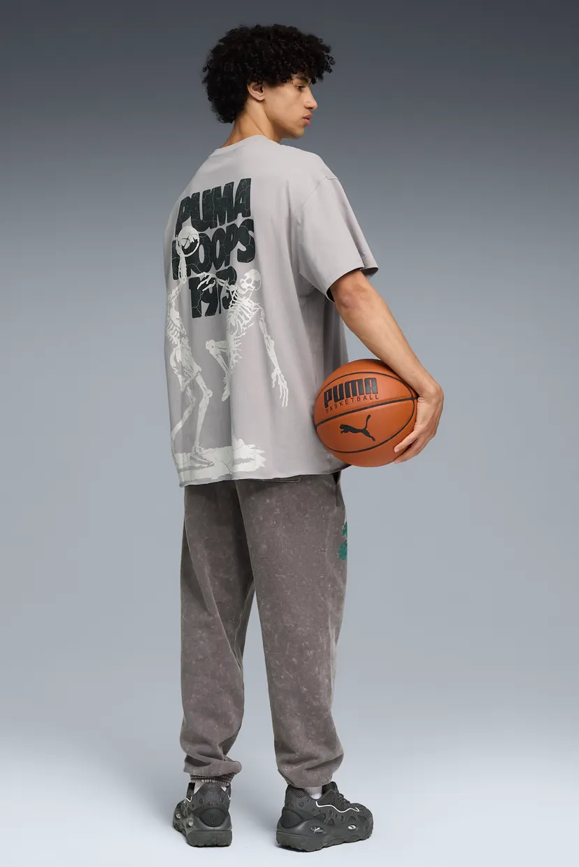 Серая футболка Hoopocalypse Basketball Tee II Unisex (унисекс) 4