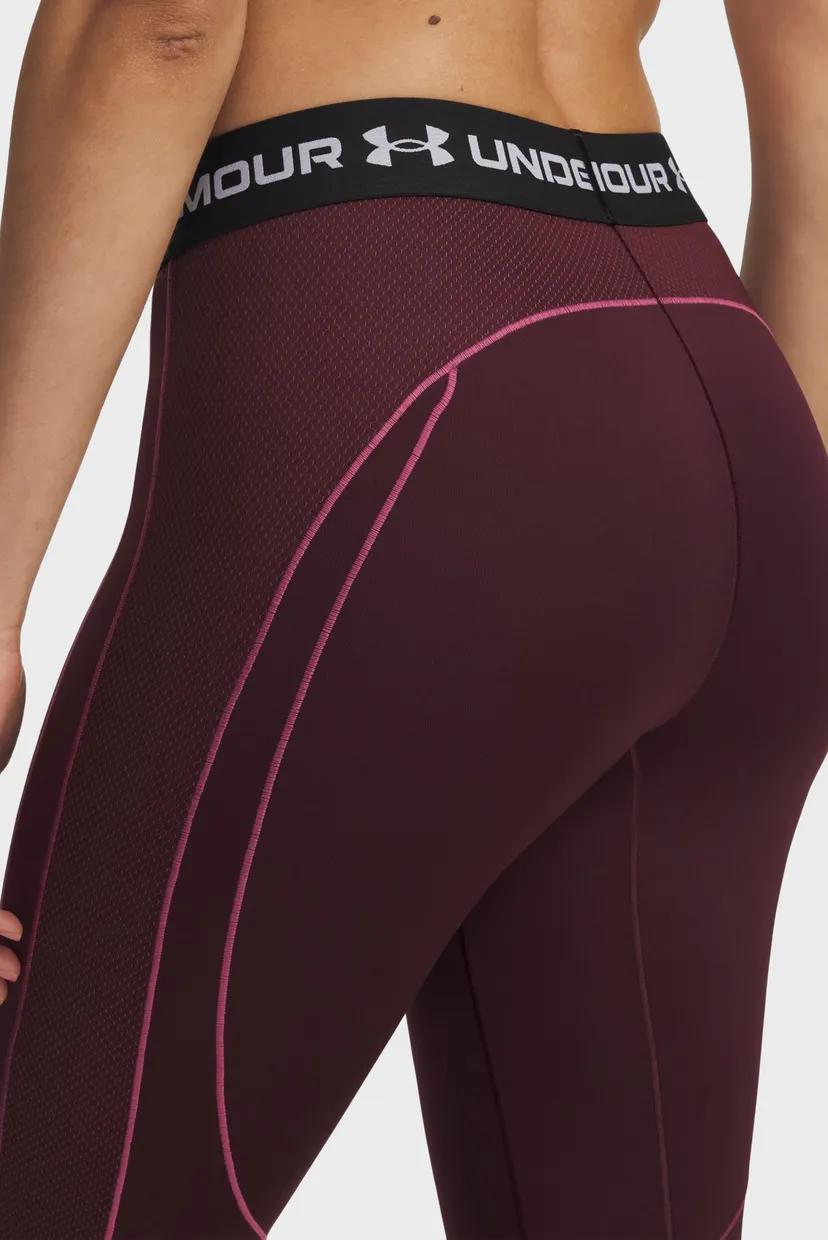 Женские бордовые термобрюки UA ColdGear Novelty Legging 4