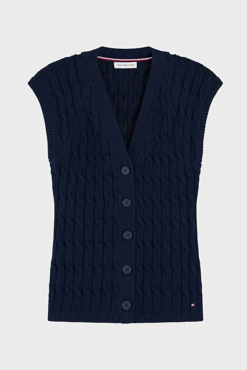 Жіночий темно-синій жилет VEST CARDI 5
