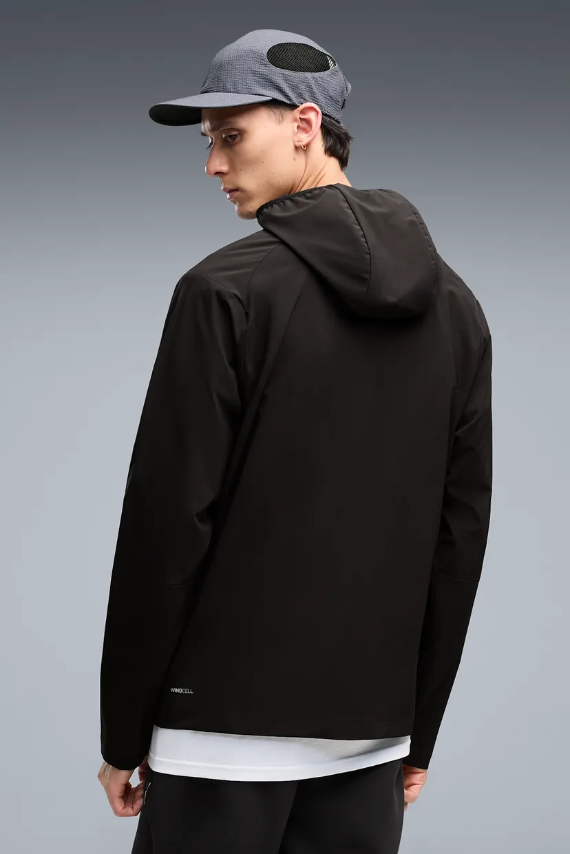 Мужская черная ветровка PUMATECH Slim 4-Way Stretch Full-Zip Jacket Men 3