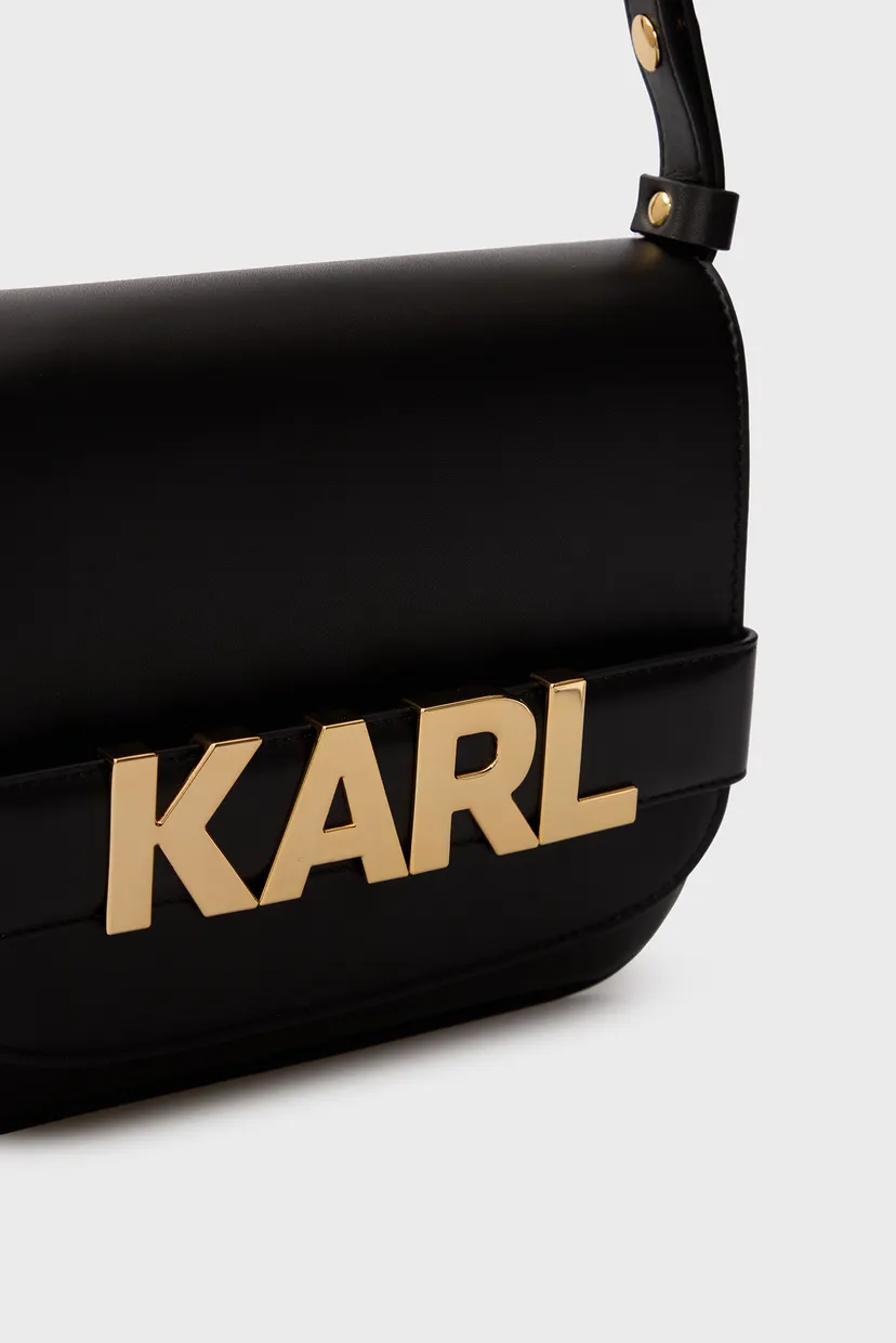 Женская черная сумка K LETTERS FLAP CROSSBODY 6