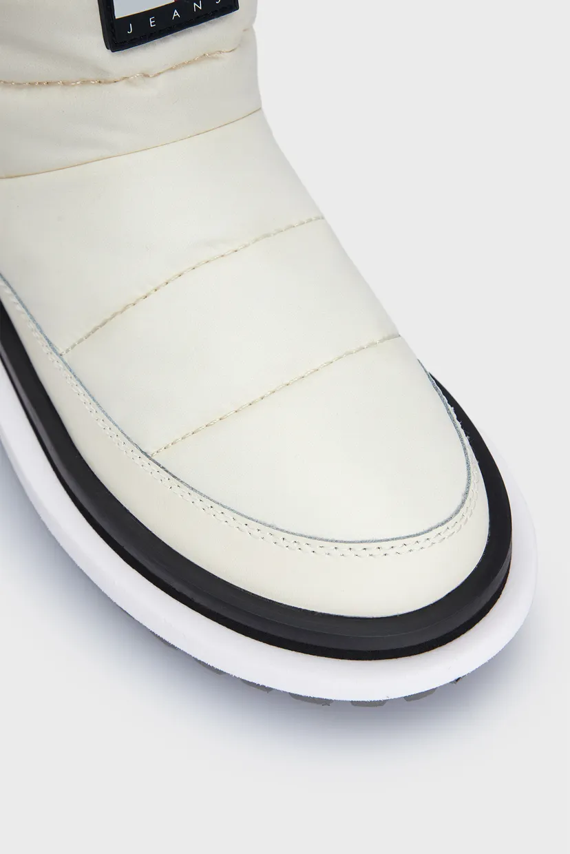 Женские белые дутики TJW PADDED FLAT BOOT 4