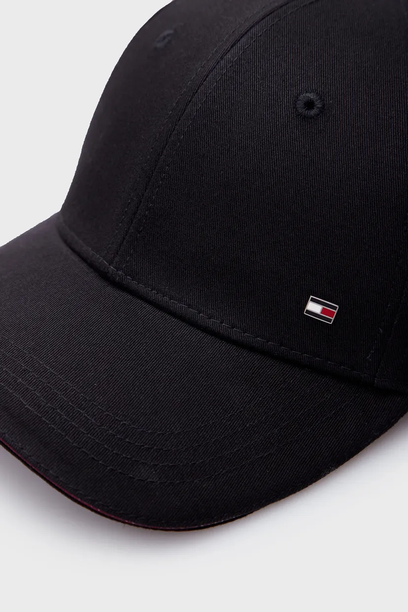 Чоловіча чорна кепка TH CORPORATE COTTON 6 PANEL CAP 4