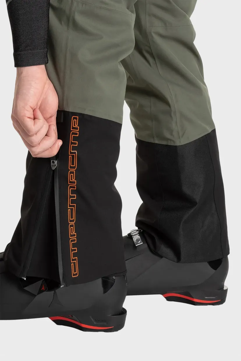 Мужские оливковые лыжные брюки FREE RIDE TWILL 6