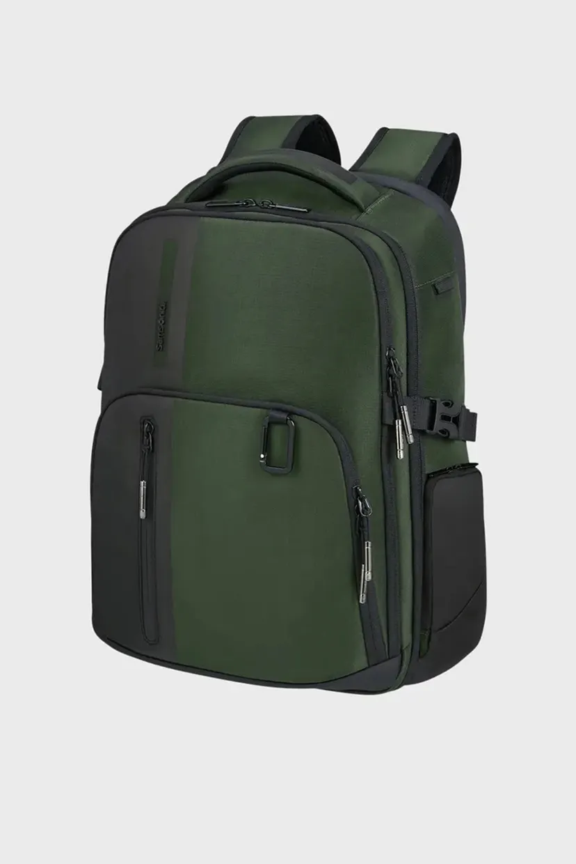 Мужской зеленый рюкзак для ноутбука BIZ2GO GREEN/DARK GREEN 3