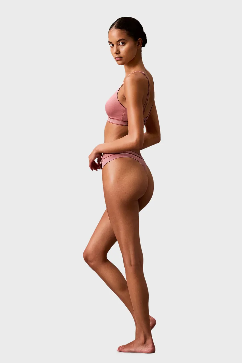 Жіночі рожеві трусики THONG 4