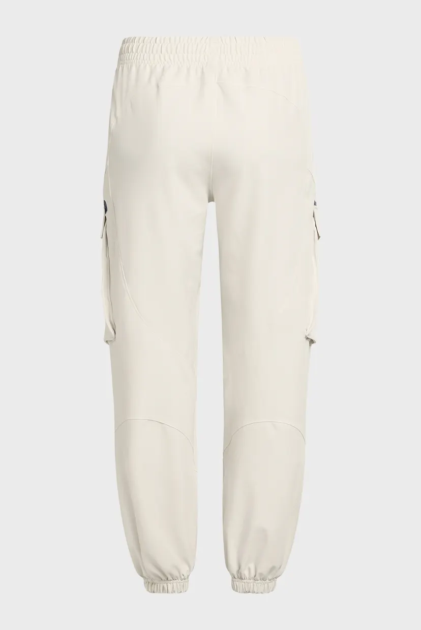 Женские белые спортивные брюки UA Unstoppable Cargo Pants 6