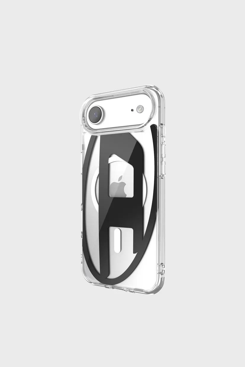 Прозрачный чехол для iPhone 17 Air Diesel Oval D Metallic Case with Magsafe 4